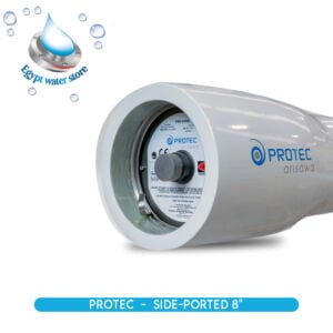 Protec PRO81200SP-6 Pressure Vessel 8” Diameter, Side Port, 1200psi, 6 elements 2 nos. of 1.5" F/C Ports, Complete accessories
