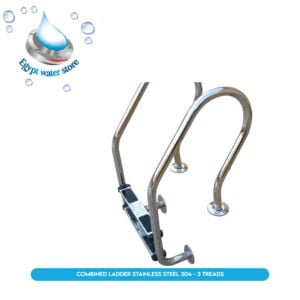 Combined ladder Stainless Steel 304 - 3 treads